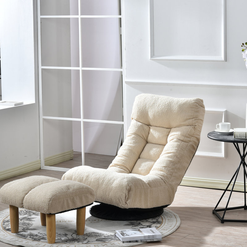 Japanese Lazy For 3 - 18 Years Old Learning Reclining Chair With 3D Decompression Engineering, Ergonomic , Cotton Main Material Balcony Stargazing Adjustable Decompression, 14 Headrests, Metal & Wood