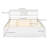 Queen Size Mid-Century Pine Solid Wood Platform Bed Frame with Headboard Slat Support-97272524-97272526