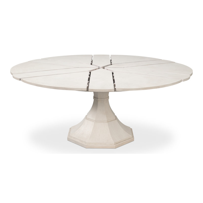Giselle Round Dining Table, 30"H x 66"L x 66"W, Working White