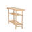 Tall Bamboo Accent Table With 2 Shelves
