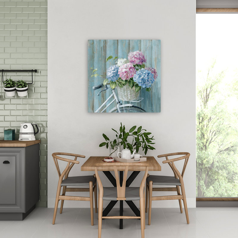 Cape Cod, art floral côtier, H 32 po x l 32 po