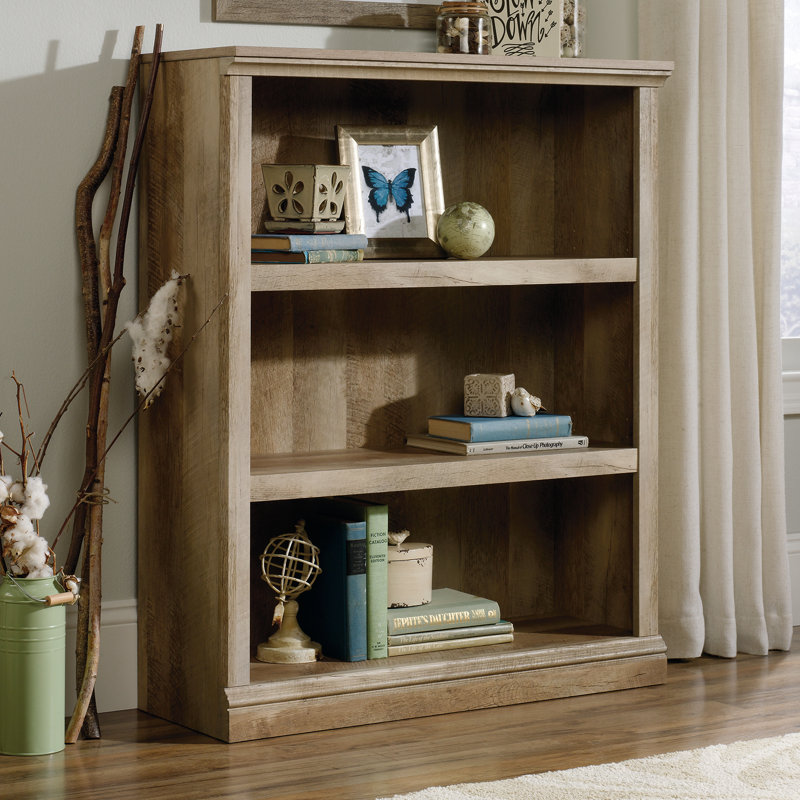Bibliothèque standard H 43,75 "x l 35,25" Hartman, Linteau de chêne, (3 tablettes) H 43,78 po x l 35,28 po x P 13,23 po