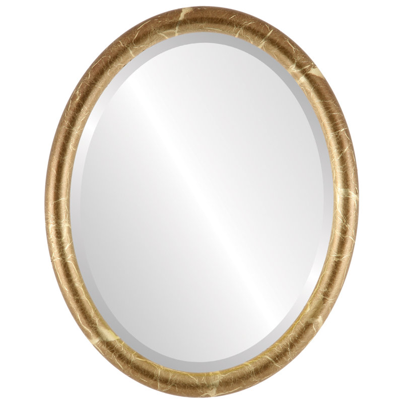 Rowles Oval Mirror, 17.375" x 13.375", Champagne Gold