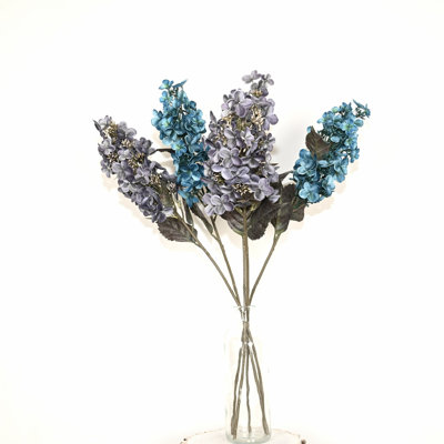 29" Artificial Hydrangea Berry Floral Arrangement For Vase Filler, Farmhouse Foliage Branch Sprays Long Stem Flower Bulk Bouquet For Wedding Party Home Office Table Centerpiece Shelf Decorations
