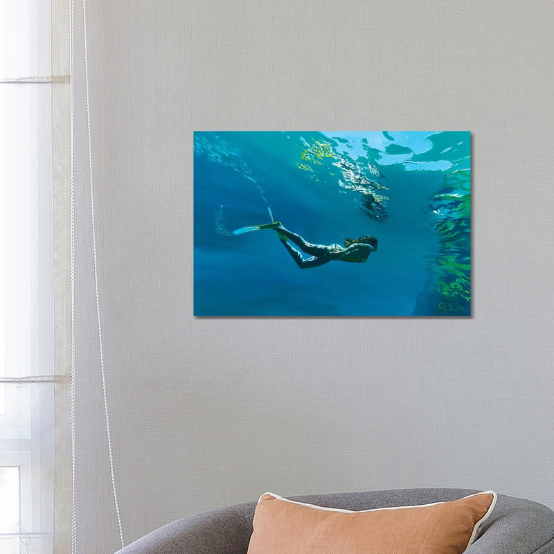 Mouros Blue by Antoine Renault - Wrapped Canvas Print, 66.04 cm H x 45.72 cm W x 3.175 cm D