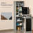 Fold-Out Convertible Writing Table Wall Mount Desk Cabinet Withboard And Side Shelf Multi-Function Home Office Workstation