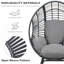 Fauteuil de patio en osier PE-924542429