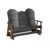 Black Top/Antique Mahogany Base