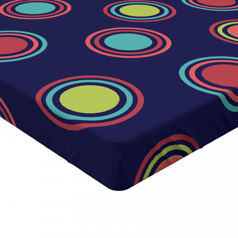 Microfiber Geometric Fitted Sheet, Full Fitted Sheet