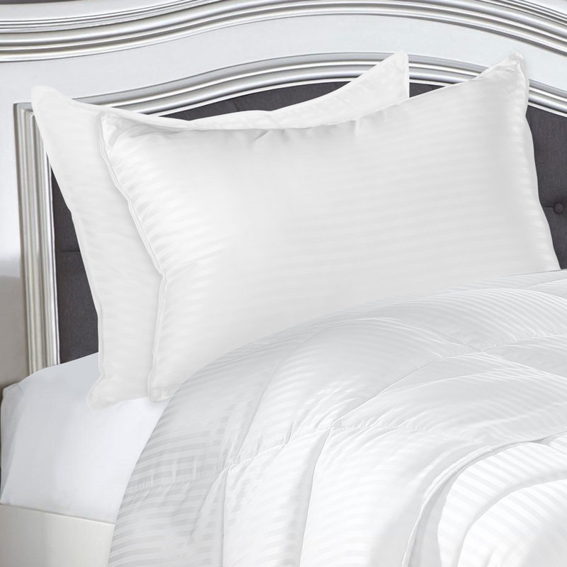 Akron Stripe Down Alternative Support Pillows, King