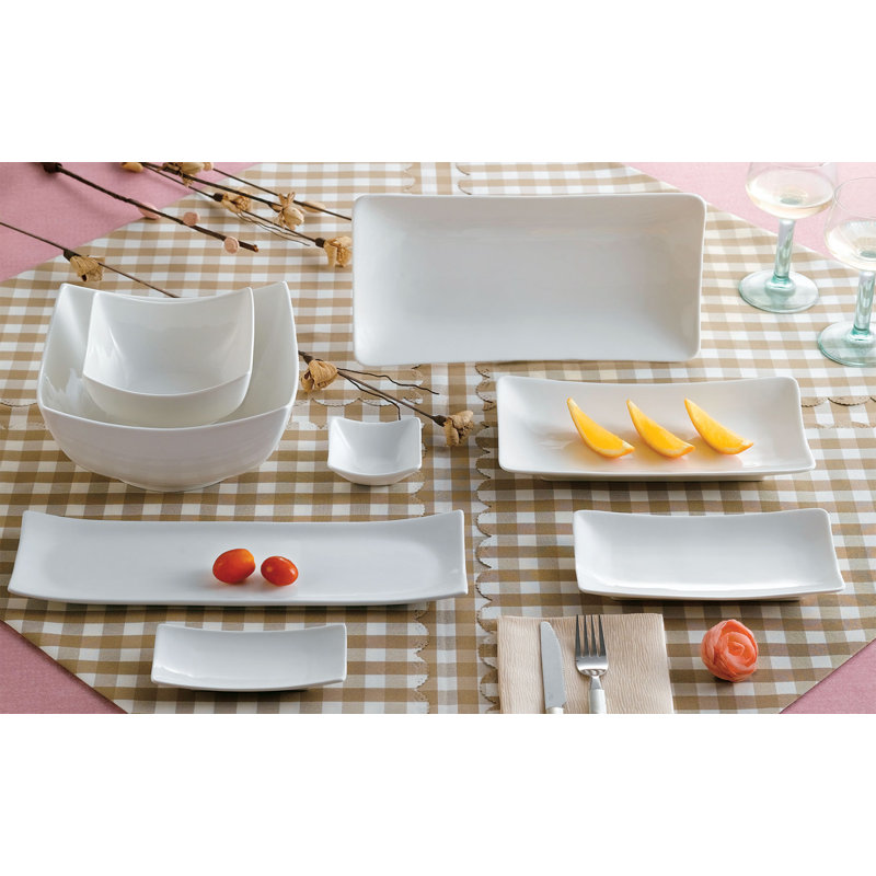 CAC China Rect. Platter 5 1/2", 5.5'' W x 2.63'' L x 1'' H