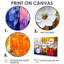 «Abstract Botanical Rainbow Of Flowers I», reproduction d'art abstrait-67920267-67920264-67920266
