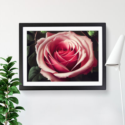 Sparkling Rose Flower - Framed Print