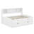 Full Size Wood Daybed with 2 Bedside Cabinets, Upper Shelves and 4 Drawers-96158820