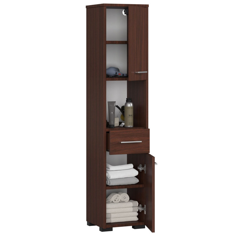Floreta Linen Cabinet, Wenge