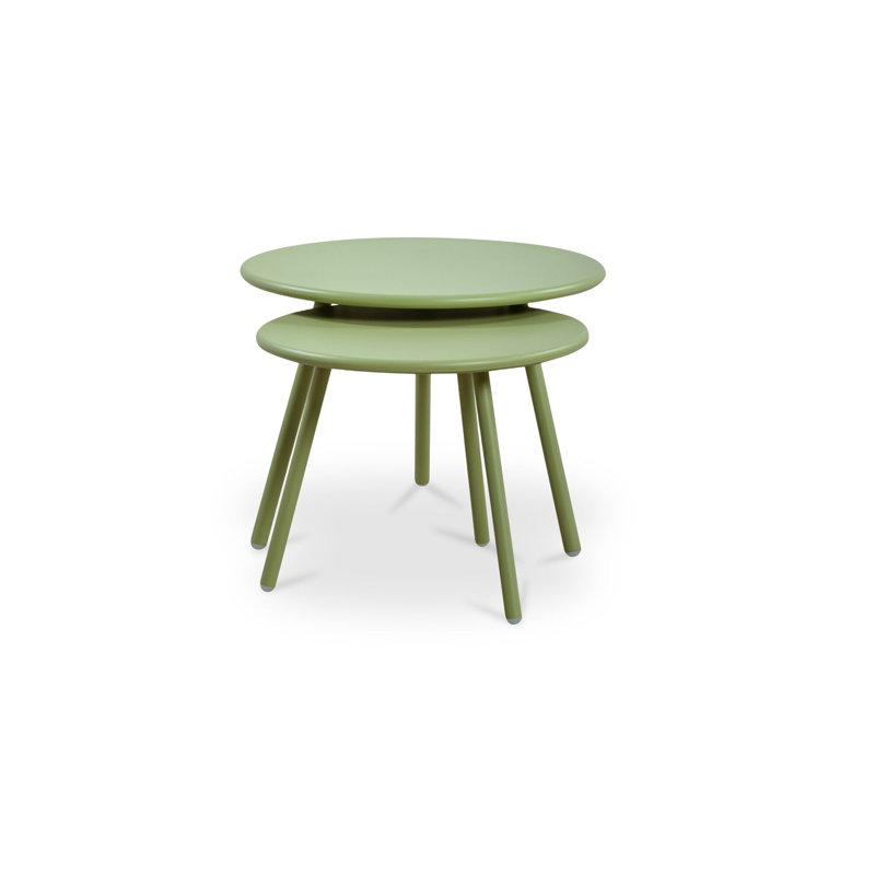 Kari Outdoor Nesting Coffee Table Green, Green