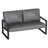 Yaret 45.6'' Faux Leather Loveseat-181686423