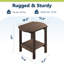 Table d'appoint extérieure 17 po 2 niveaux-870705049