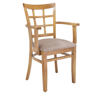Harner 18'' H Upholstered Beech Armchair