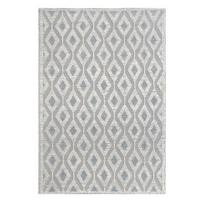 Tapis ivoire à motif de treillis moderne