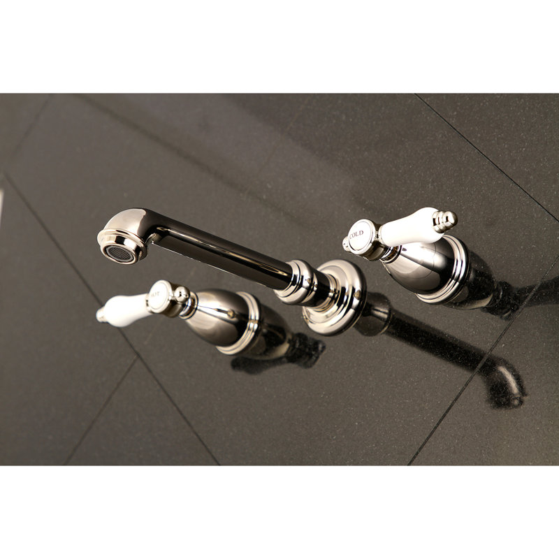Kingston Brass Bel-Air Two-Handle 3-Hole Wall Mount Roman Tub Faucet