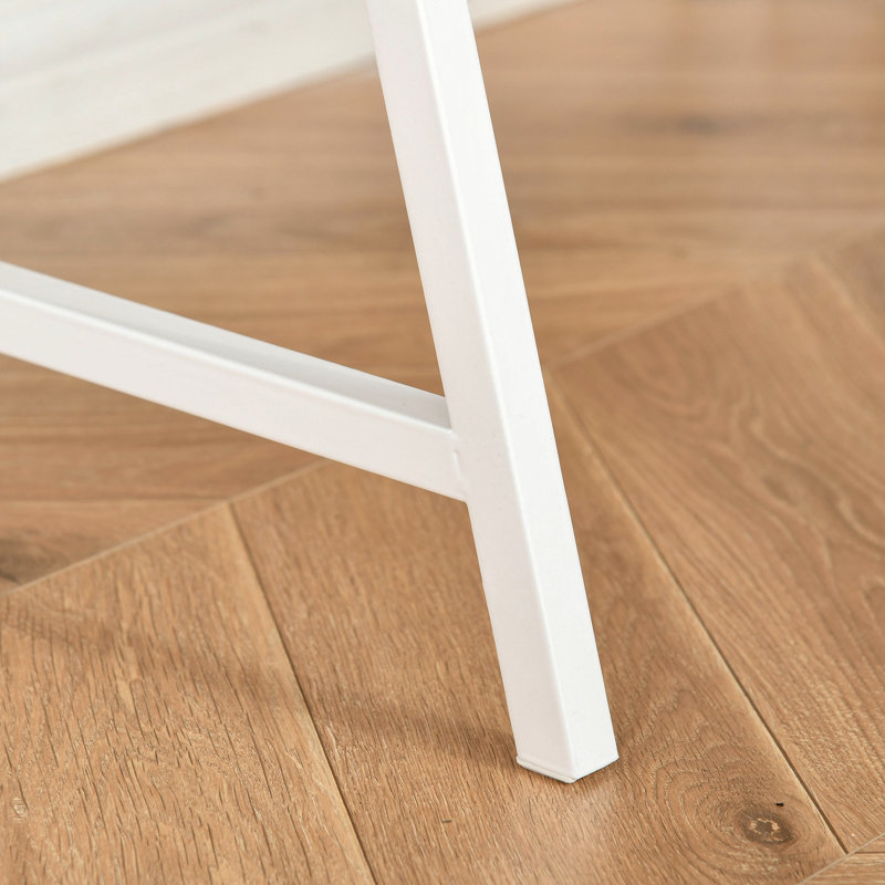 Bureau pour petit bureau, bois naturel, tiroir et tablettes de rangement, tablette supérieure, utilisation de qualité pour le bureau à domicile, finition en bois, tiroir, longueur 31,5 po, conception