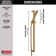 Vero Single Spray Hand Shower with Slide Bar, Handheld Shower Head, Slide Bar Hand Shower 1.75 GPM