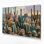 Art mural sur toile gris à motif de cactus du sud-ouest 204