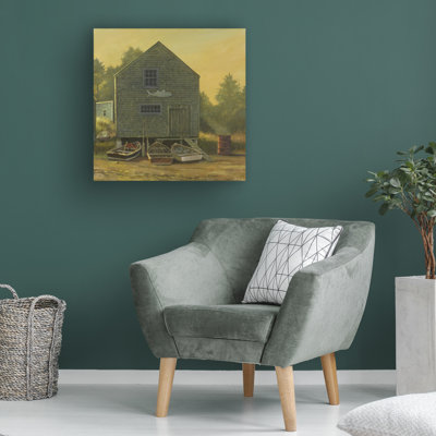 Art mural sur toile tendue - «Morning Burnoff» par Jerry Cable pour décoration de salon, de chambre à coucher ou de bureau - 35 x 35