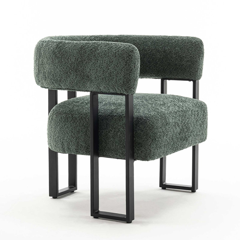 Afrahim 17.7'' H Upholstered Side Chair, Green
