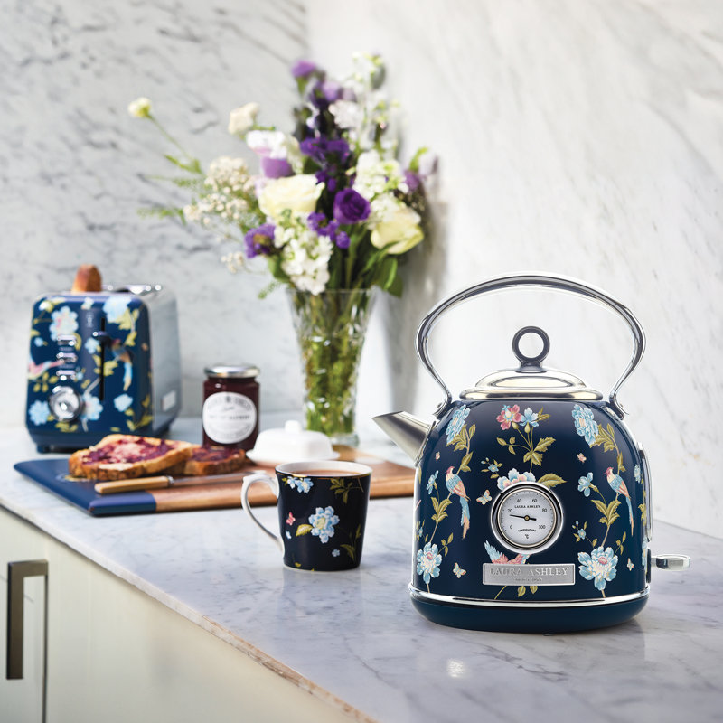 VQ Laura Ashley 1.7L Dome Kettle, Navy