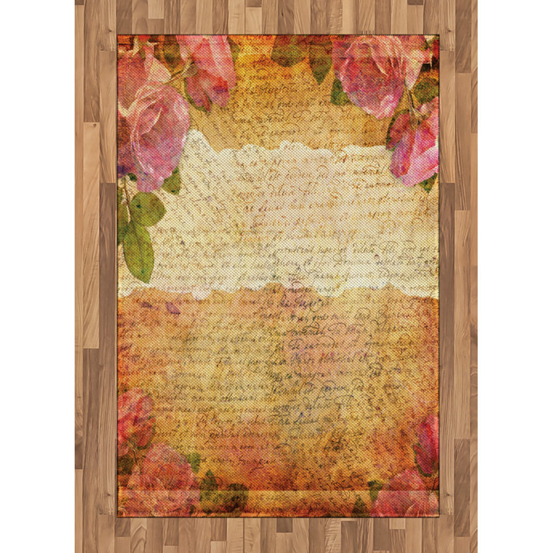 Funes Floral Hand Woven Area Rug, Rectangle 120 x 180cm