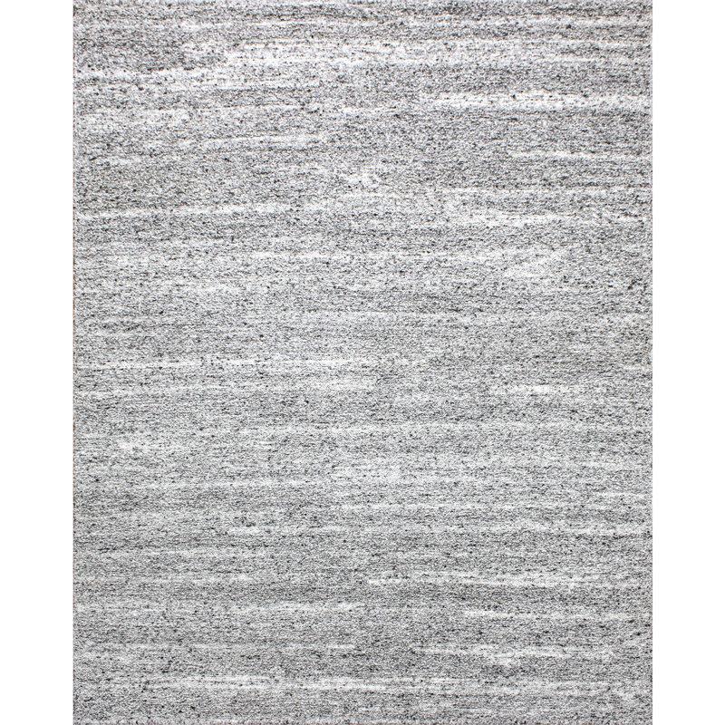 High-Quality Hand-Knotted Brown Area Rug, Rectangle 5' x 8'