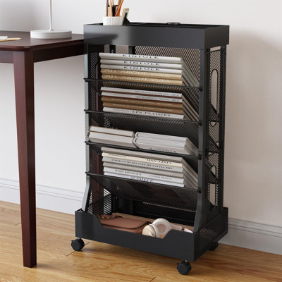 72cm H x 42cm W Steel Etagere Bookcase