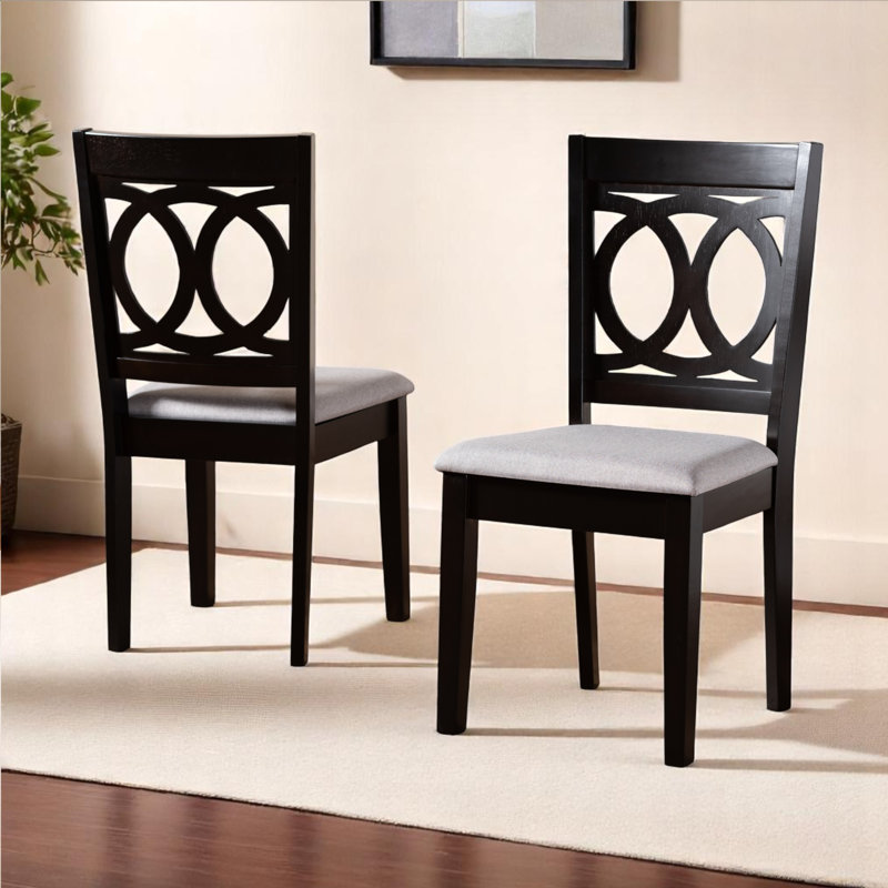 18.5'' H Upholstered Parsons Chair, Gray