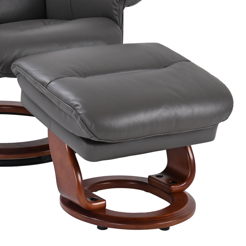 Monroy Swivel Recliner, Gray