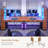 Barbarino Computer Desk With 5 Drawers And Bookshelf Led Lights For Small Spaces-77773641