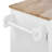 Rolling Kitchen Island with Storage, Spacious 3 Drawer and 2 Slide-Out Shelves, Rubber Wood Top, Mobile or Stationary Setup-1543206596