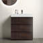 Meuble-lavabo autoportant moderne avec lavabo sans drain et robinet-690661787-690661766