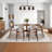 Modern Floral Machine Washable Rug for Living Room Stain Resistant Ultra Soft Low Pile Floor Cover Foldable Lightweight Non Slip Carpet for Bedroom, Dining Room-722976916