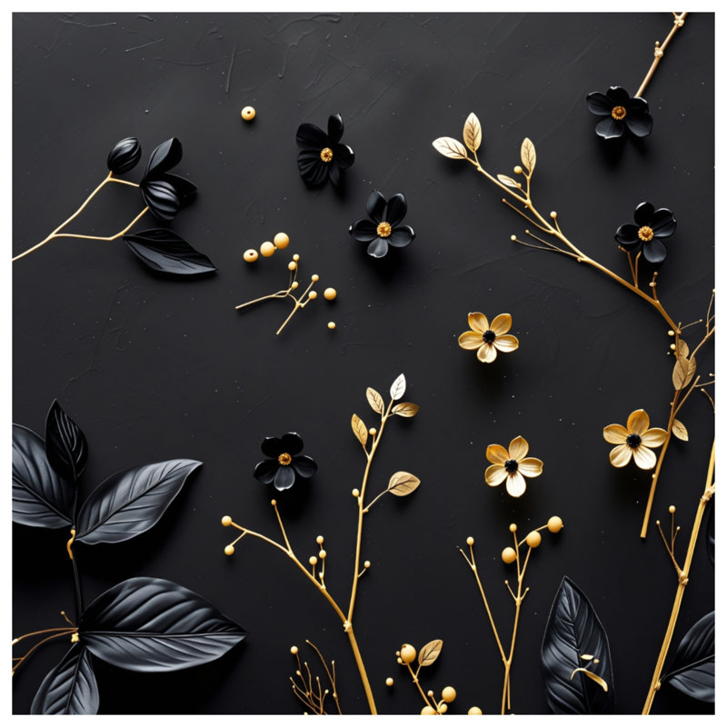 Décoration florale moderne pour salle de bain, 24in W x 17in L