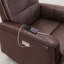 Fauteuil inclinable en cuir Norann