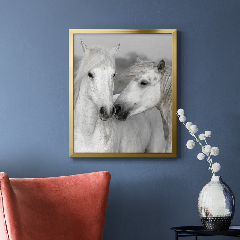 Affection I, toile encadrée de qualité supérieure - prête à être accrochée, Or, H 20 po x l 16 po