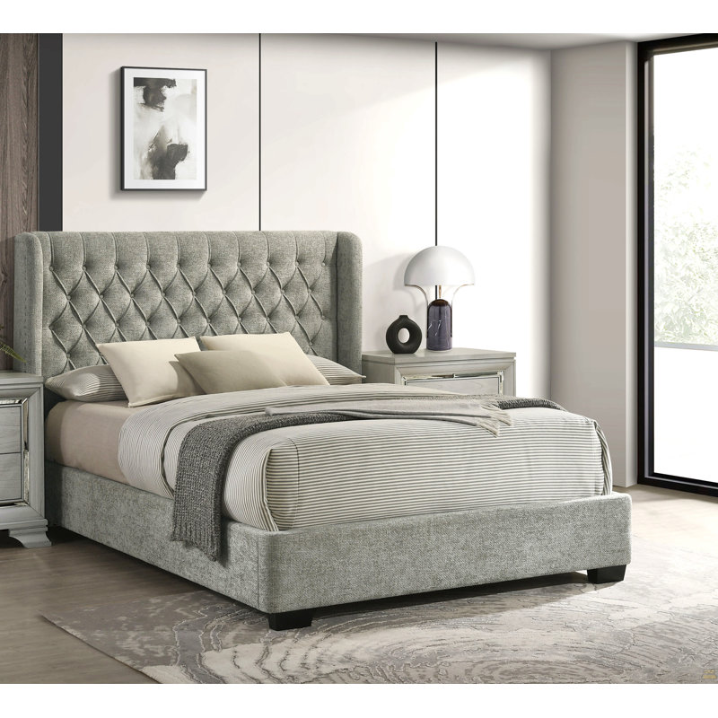 Structure de lit tapissier 1pc, Grand lit