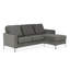 Mezie 3 Seater Velvet Corner Sofa -820294861