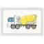 «Geraldine Concrete Mixer Truck», reproduction encadrée-1077604674