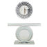 Crystal Inlay Mirrored Console Table & Sunburst Round Accent Wall Mirror For Entryway Decor