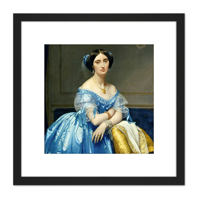 The Princesse De Broglie by Jean Auguste Dominique Ingres - Single Picture Frame Print