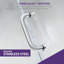 Porte de douche à charnière sans cadre avec garde-raz de marée L 30 po x H 72 po Passion-50266328