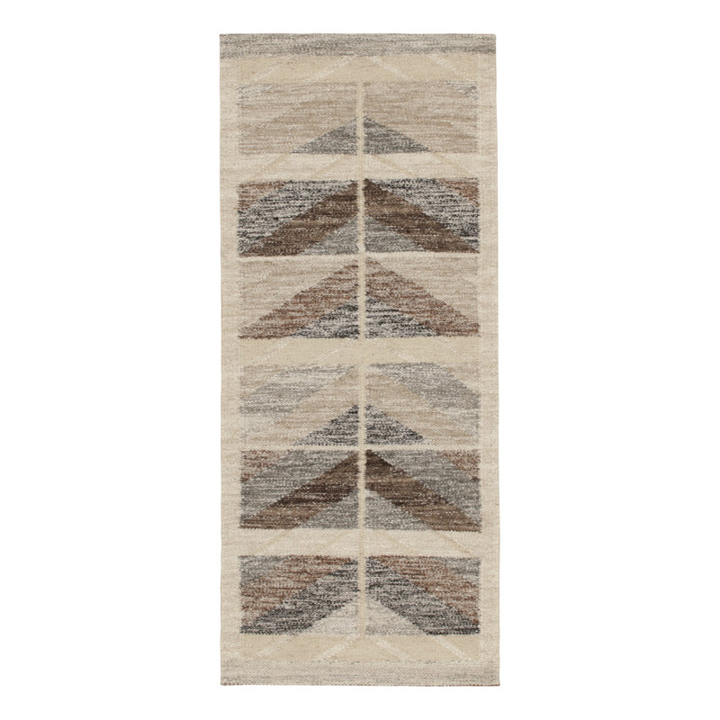 Scandinavian Wool Geometric Area Rug, Rectangle 13' x 19'